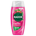 Radox Feel Radiant Shower Gel 225ml with Strawberry & Raspberry