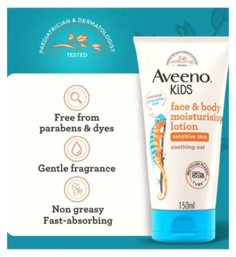 Aveeno Baby Kids Face & Body Moisturising Lotion