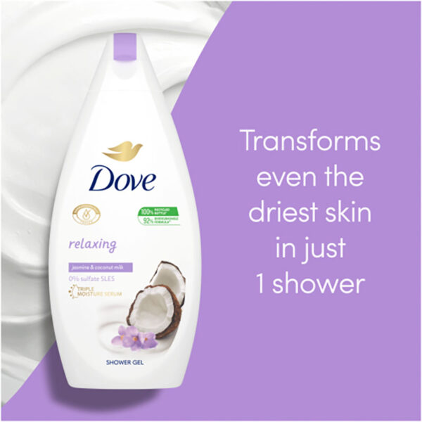 Dove Relaxing Jasmine Petals & Coconut Milk Body Wash – 500ml